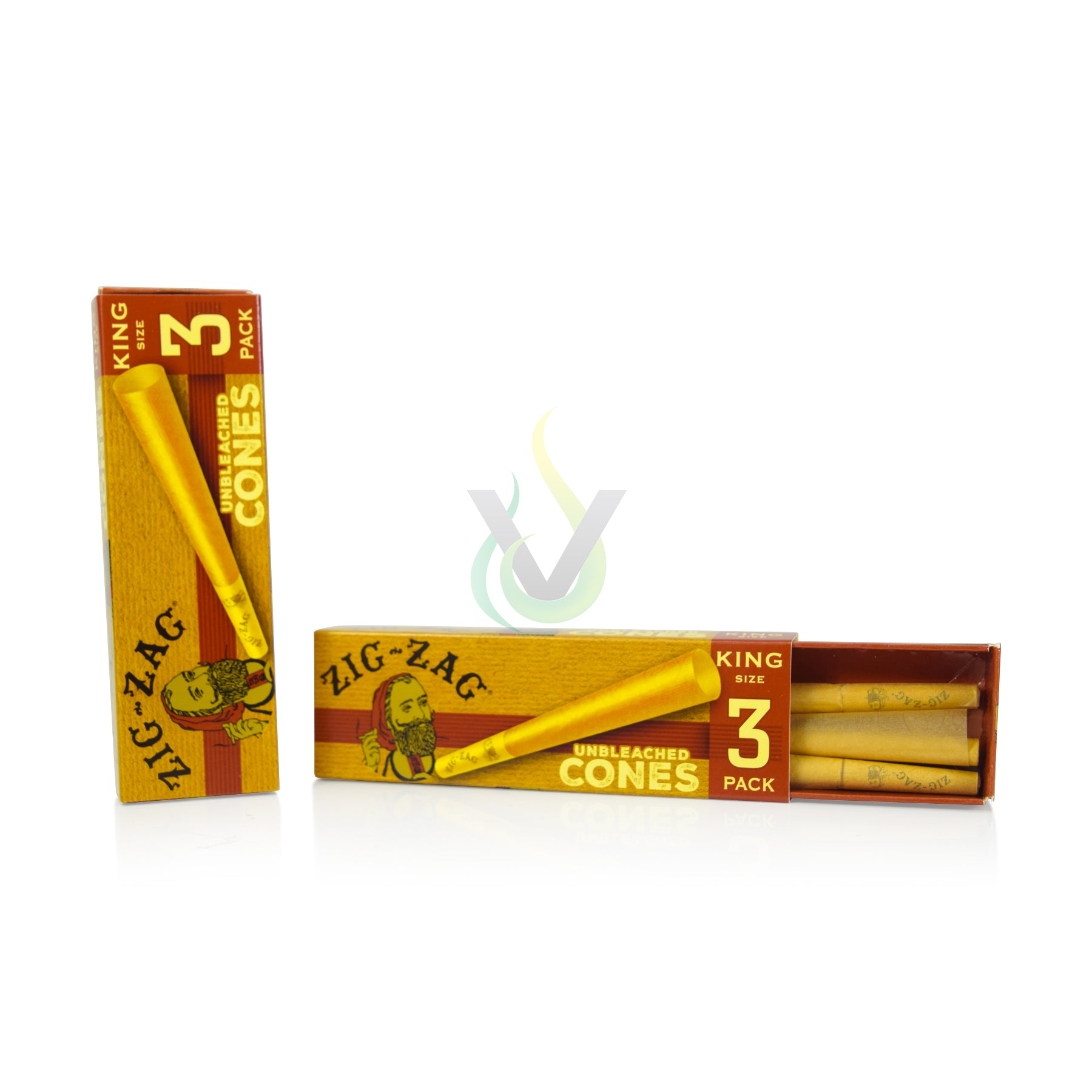 Zig Zag Unbleached King Size Cone