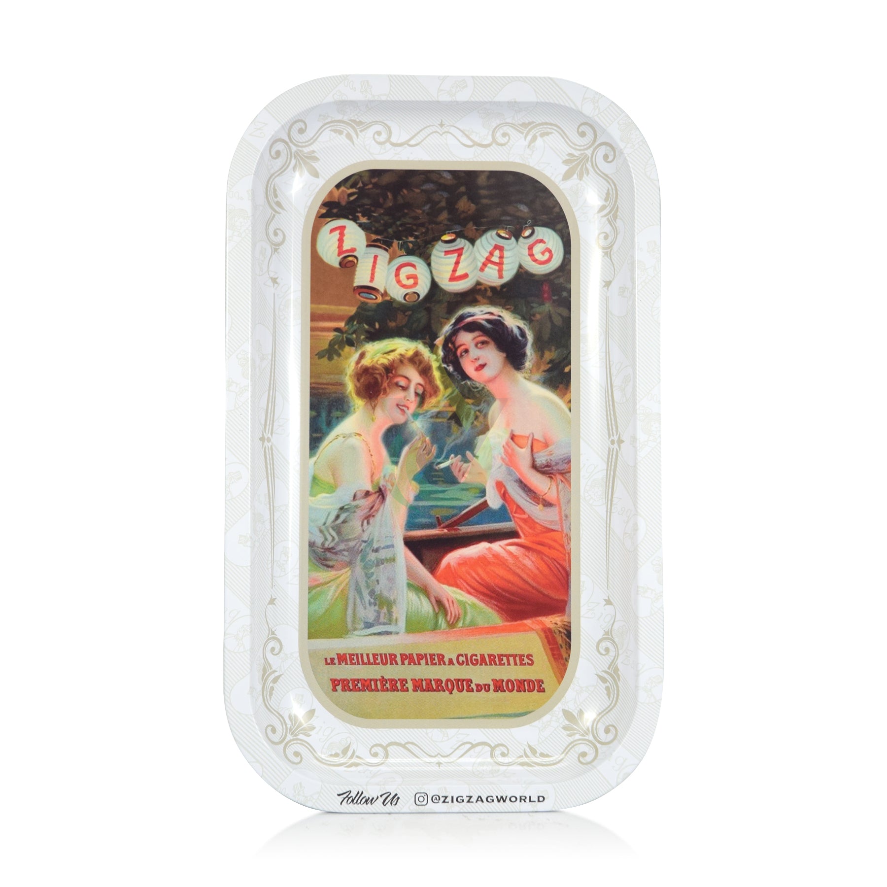 Zig Zag Small Vintage Rolling Tray