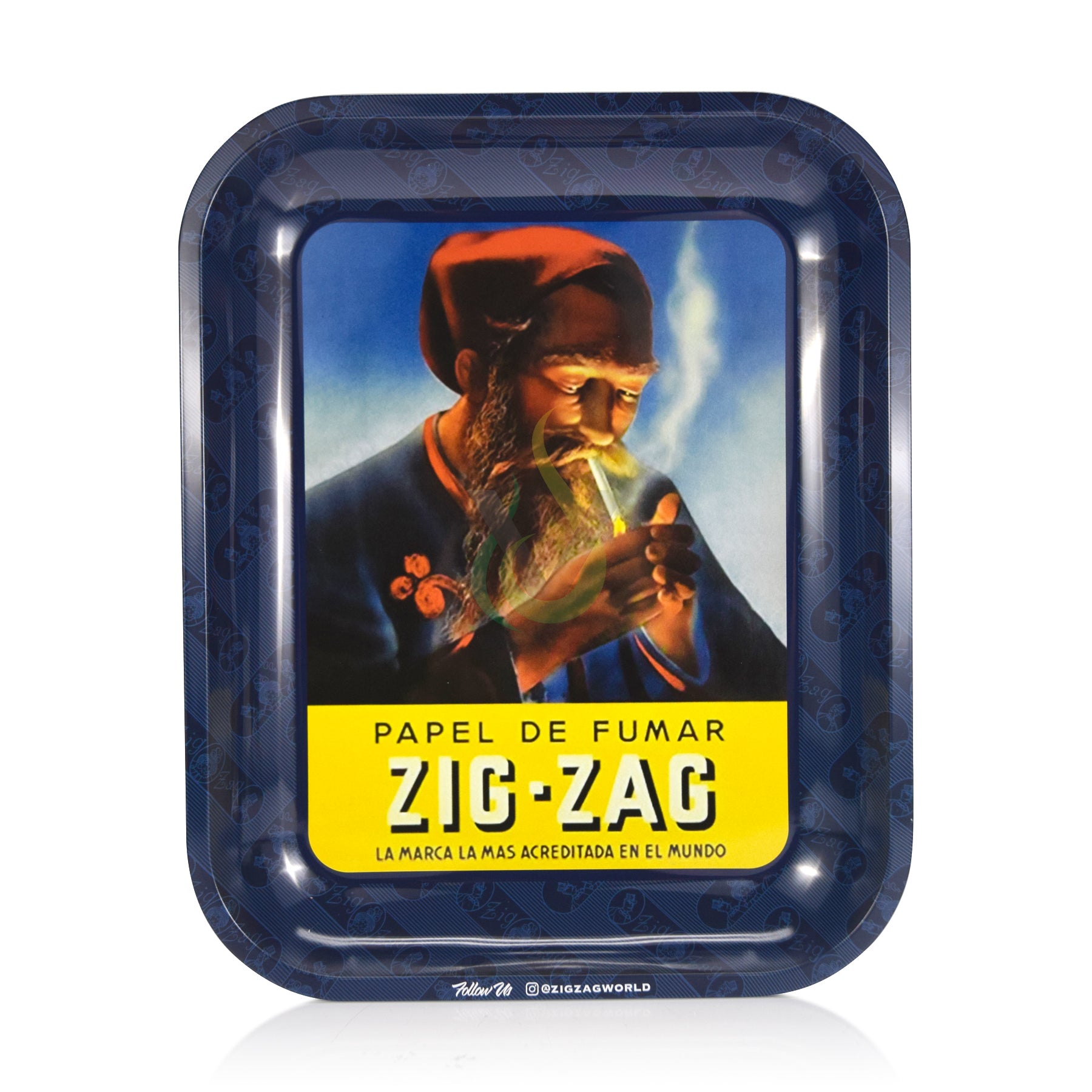 Zig Zag Large Vintage Rolling Tray