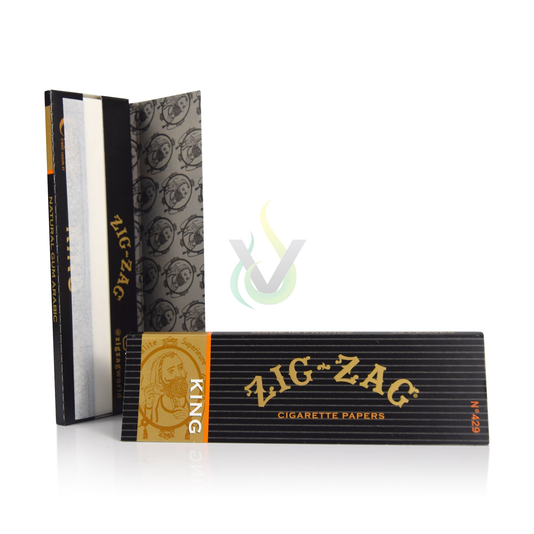 Zig Zag Black Rolling Paper Case