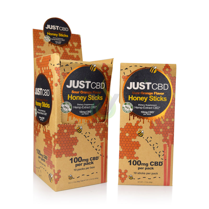 Just CBD Sour Orange Honeystick 100mg Case