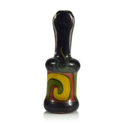Frit Rasta Spiral Bell Chillum Hand Pipe