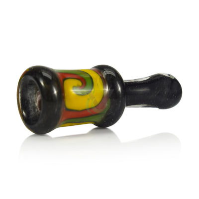 Frit Rasta Spiral Bell Chillum Hand Pipe
