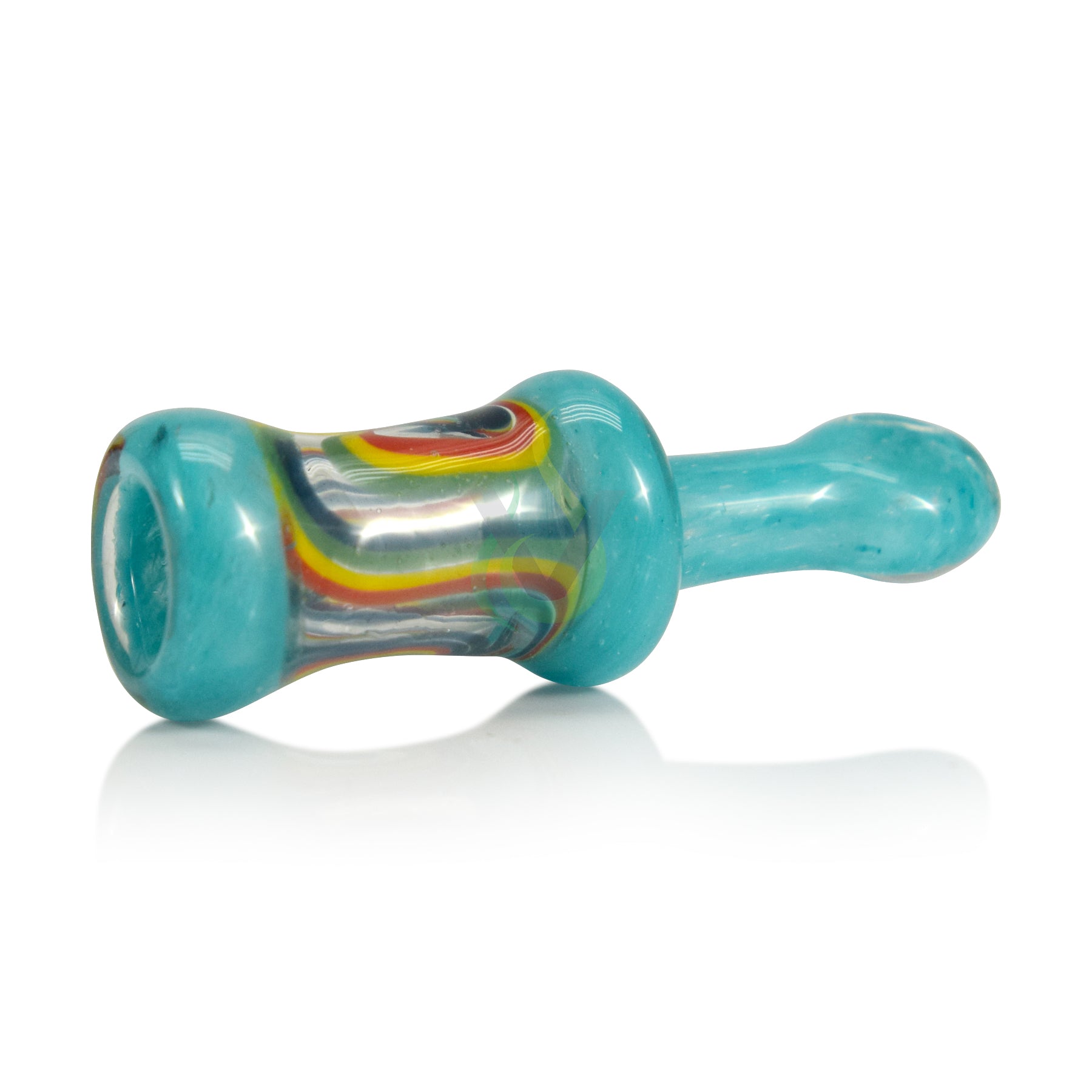 Frit Rasta Spiral Bell Chillum Hand Pipe