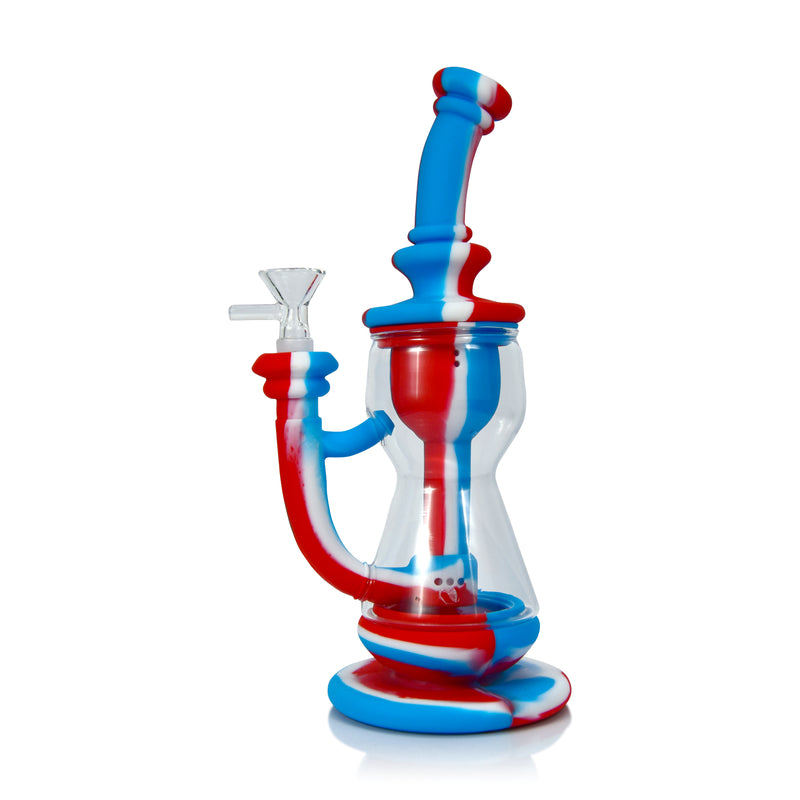 Silicone & Glass Receycler Water Pipe