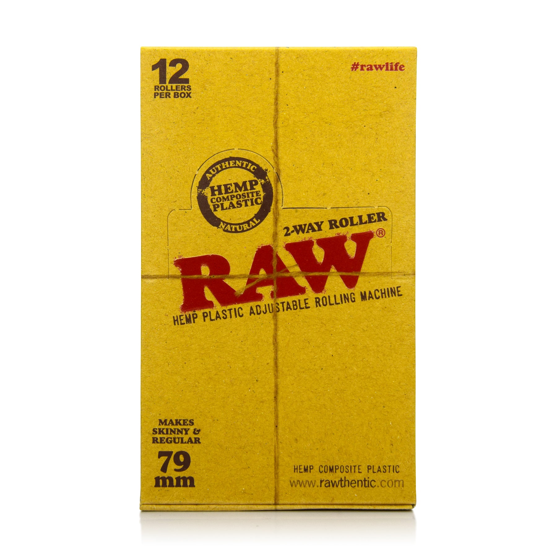 Raw 2 Way Hemp Plastic Roller Case
