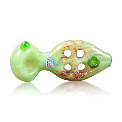 Hanna's Bomb Ass Glass 5" Four Hole Hand Pipe