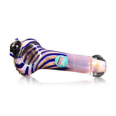 Hanna's Bomb Ass Glass 4" Fumed w/Frog Hand Pipe