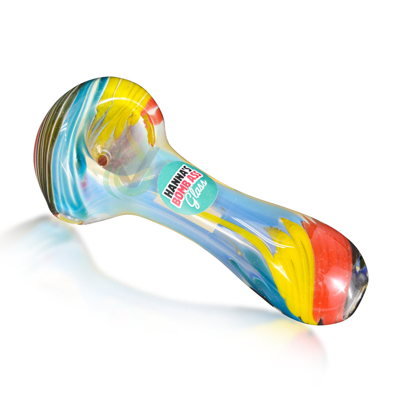 Hanna's Bomb Ass Glass 3.5" Fumed Hand Pipe