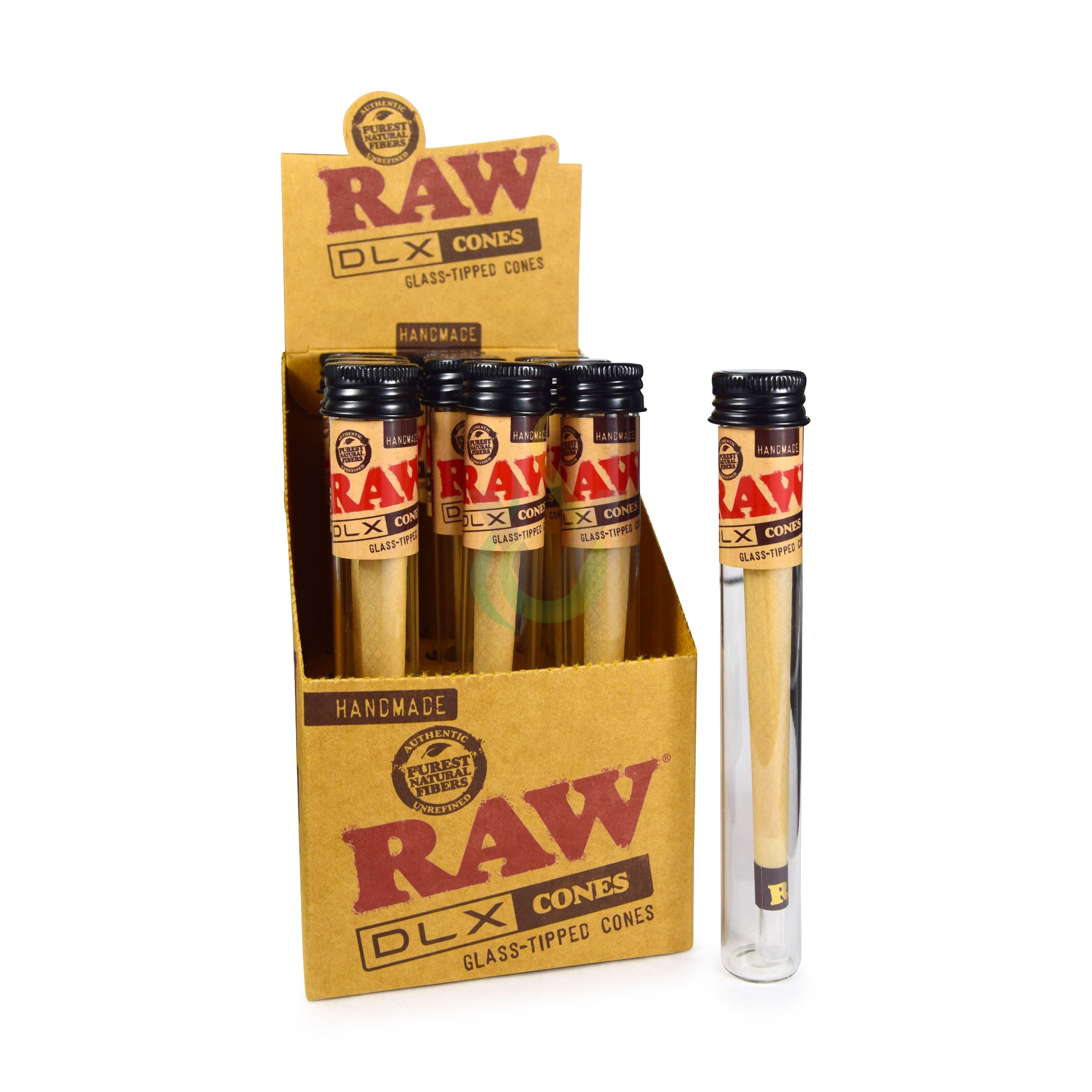 Raw DLX Handmade Glass Tipped Cones Case