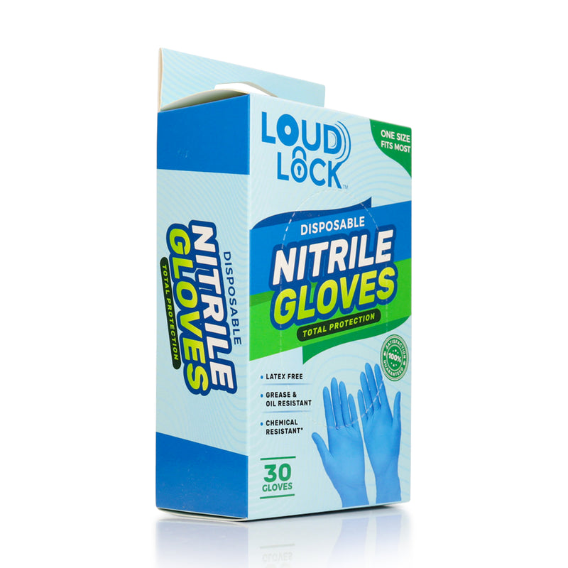 Loud Lock Disposable Nitrile Gloves