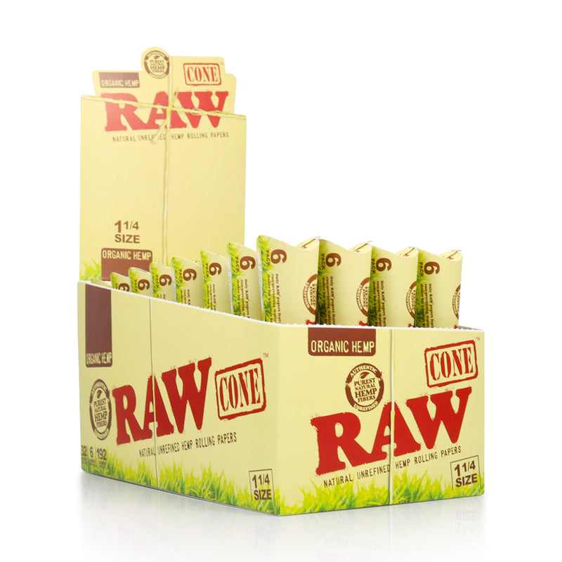 Raw 1 1/4 Cone - Organic Case